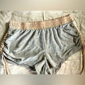 Victoria’s Secret Gray Side-String Tie Elastic Waist Loungewear Shorts Large